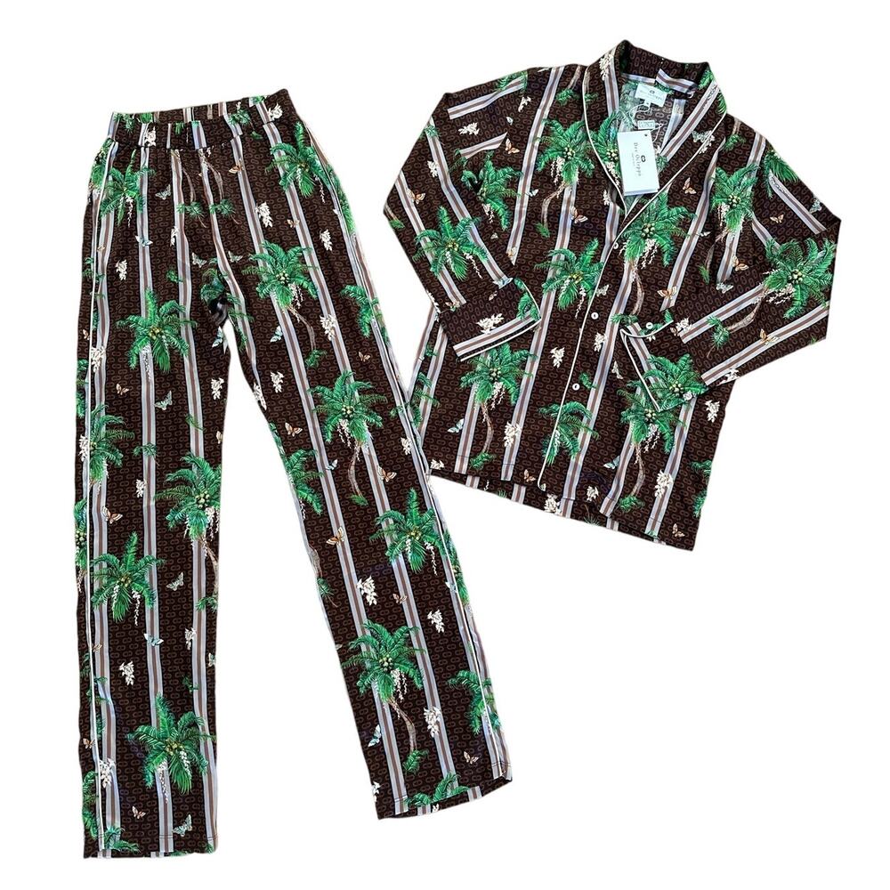 Dee Ocleppo x Nest New York - Limited Edition Pure Silk Balinese Print Pajamas